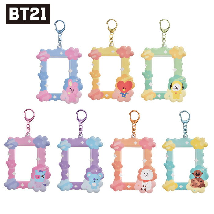 エンスカイ BT21 カードホルダー キャラクター グッズ ensky RJ SHOOKY MANG KOYA CHIMMY TATA COOKY 推し 推し活 キーホルダー ストラップ チャーム キャラクター おもちゃ グッズ フォト カード セット 持ち運び 携帯 写真 バラ買い 誕生日プレゼント ギフト s-ok-6k783