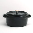 **Staub/ストーブ/ストウブ ピコ・ココット ラウンド24cm（1102425）＜マットブラック＞Staub/ストウブ/ストーブ/ホーロー/鍋/ピコココット/