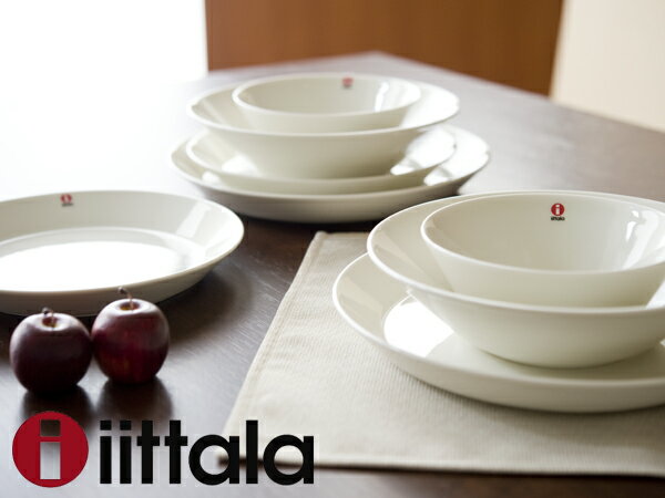 **iittala/イッタラ TEEMA ティーマ スターターセット（プレート21cm×2・プレート26cm×2・ボウル15cm×2・ボウル21cm×2）＜ホワイト＞