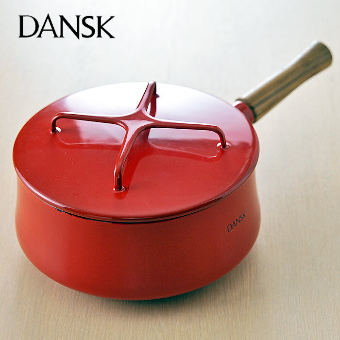 【タイムセール！今だけ30％OFF！】DANSK/ダンスク コベンスタイル2 片手鍋18cm（504410）＜レッド＞★お盆休みは送料100円！8月17日9：59まで★　【北欧特集/お鍋】