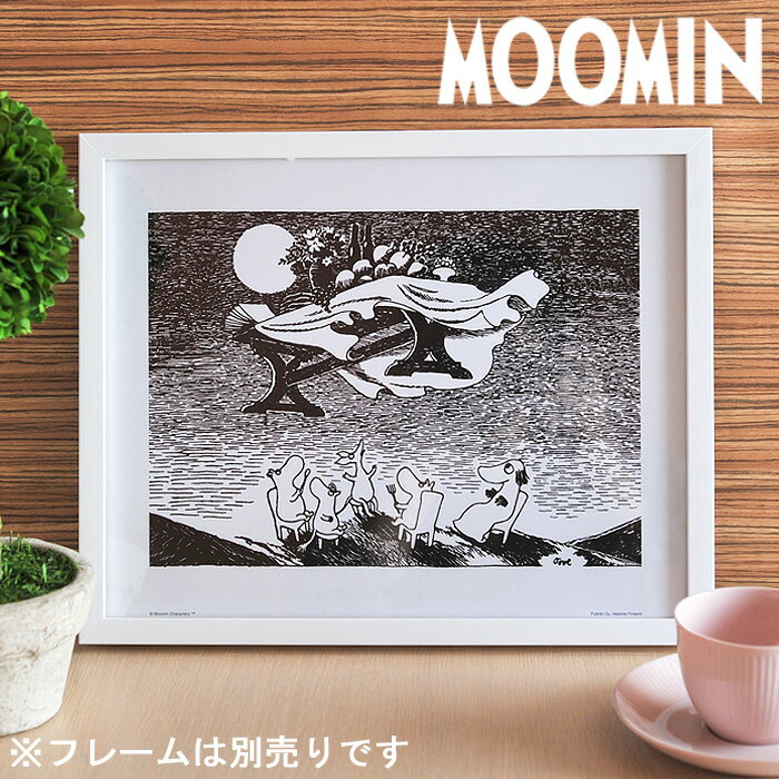 MOOMIN/ムーミン モノクロミニポスター 【moomin/北欧/PUTINKI/プティ…...:add-kitchen:10186598