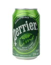 【激安大特価！送料無料直送】ペリエ/perrier 炭酸入りライムフレーバーナチュラル ミネラルウォーター 330ml(缶)×24本