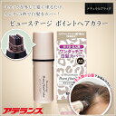 【ポイント ヘアカラートリートメント】アデランス ビューステージ ポイントヘアカラー(ナチュラルブラック)男女兼用 生え際 分け目 白髪染め _