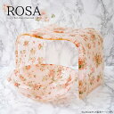 【送料無料】【代引可】アクリルバスセット ROSA(ロサ)【アクリルバスグッズセット】 チェア アクリル バス用品 浴室用品 お風呂 風呂 風呂椅子 イス バスチェア バススツール バスボウル ウォッシュボウル 花柄 薔薇柄 花模様 ローズ柄