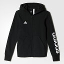 【公式】アディダス adidas Girls ESS リニアロゴ スウェット フルジップパーカー (裏起毛) キッズ BP8580 ジム・トレーニング ウェア 綿 ポリエステル フリース