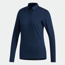 【公式】アディダス adidas ゴルフ クライマウォーム ストレッチ 長袖ボタンダウンシャツ【ゴルフ】 / Performance LS Polo レディース ウェア トップス ポロシャツ 青 ブルー EJ7348 p0225