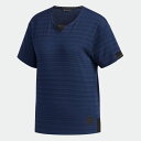 【公式】アディダス adidas ゴルフ ADICROSS メランジ半袖Tシャツ【ゴルフ】 レディース ウェア トップス ポロシャツ 青 ブルー FJ4346 p0225