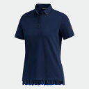 【公式】アディダス adidas ゴルフ ADICROSS プリーツヘム 半袖ボタンダウンシャツ【ゴルフ】 レディース ウェア トップス ポロシャツ 青 ブルー FJ4355 p0225