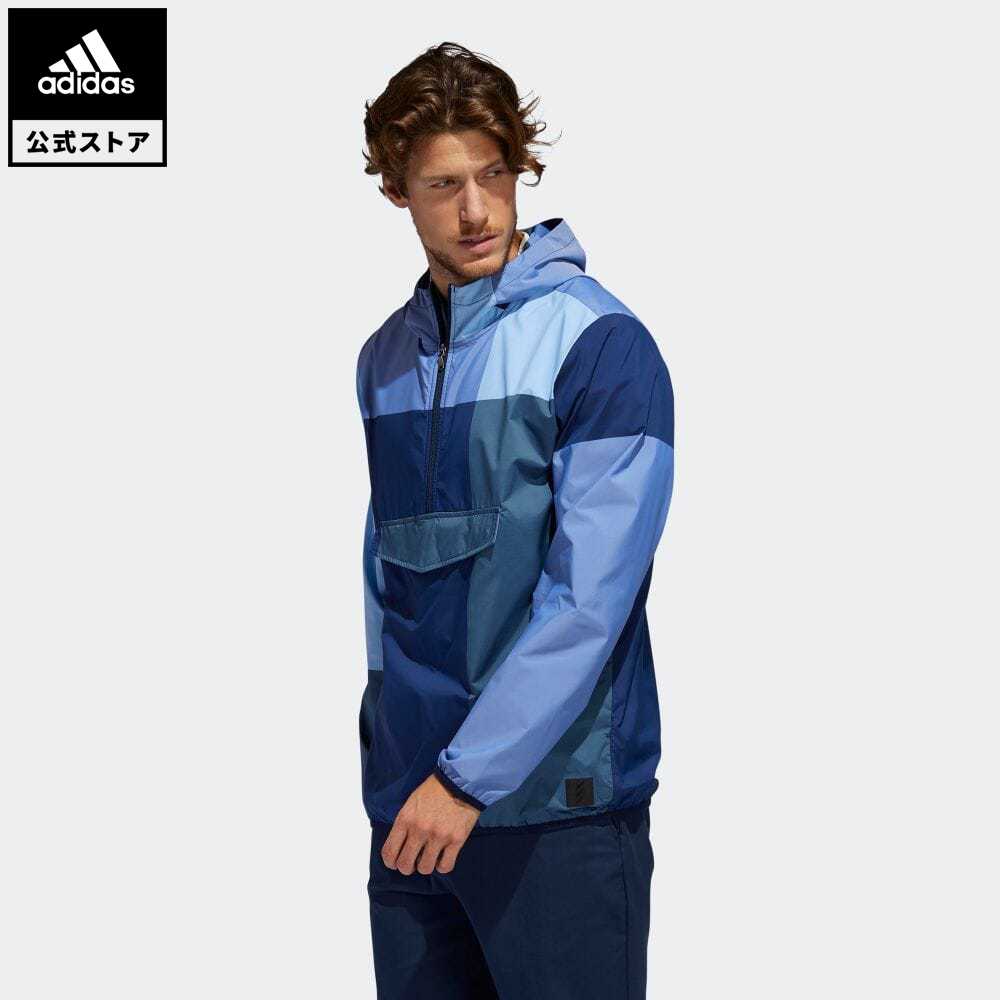 【公式】アディダス adidas ゴルフ ADICROSS マルチパターン アノラックジャケット/ Adicross Anorak メンズ ウェア アウター ジャケット 青 ブルー FK1098 eoss21ss