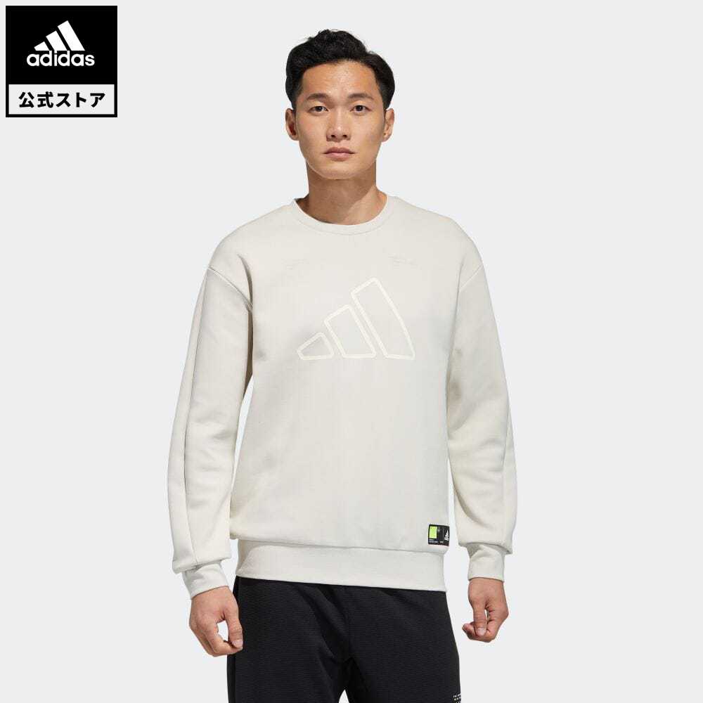 【公式】アディダス adidas 返品可 バッジ オブ スポーツ スウェットシャツ / Badge of Sport Sweatshirt アスレティクス メンズ ウェア トップス スウェット（トレーナー） ベージュ GP1008 eoss21ss