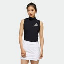 【公式】アディダス adidas ゴルフ ラインド ノースリーブシャツ レディース ウェア トップス ポロシャツ 黒 ブラック FJ2427 p0225