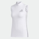 【公式】アディダス adidas ゴルフ ラインド ノースリーブシャツ レディース ウェア トップス ポロシャツ 白 ホワイト FJ2430 p0225