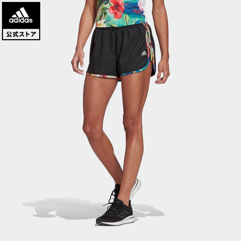 【公式】アディダス adidas 返品可 ランニング マラソン 20 フローラルショーツ / Marathon 20 Floral Shorts レディース ウェア ボトムス ハーフパンツ GK6966 walking_jogging ランニングウェア eoss21ss