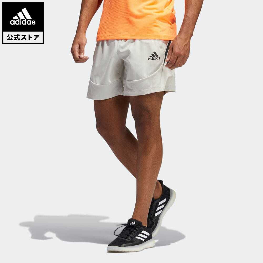 【公式】アディダス adidas 返品可 ジム・トレーニング AEROREADY 3ストライプス スリムショーツ / AEROREADY 3-Stripes Slim Shorts メンズ ウェア ボトムス ハーフパンツ ベージュ GM0330 eoss21ss