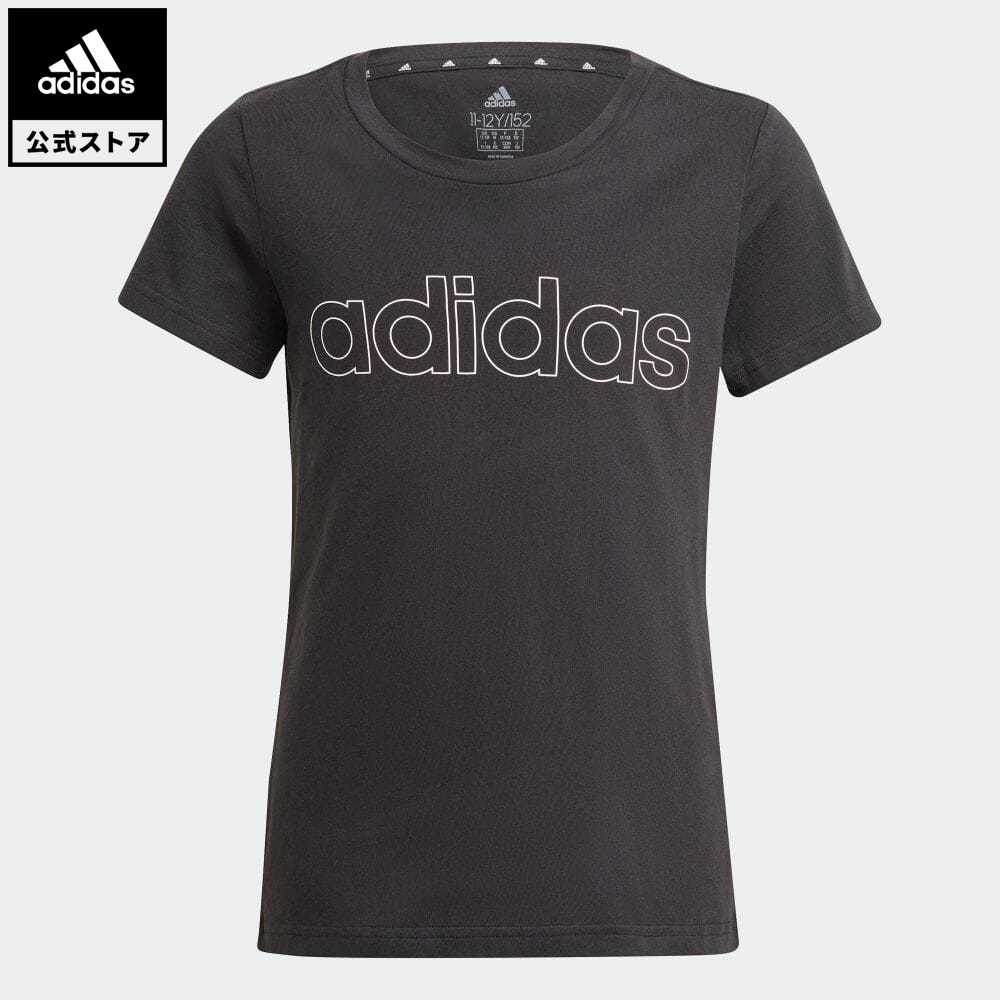 【公式】アディダス adidas 返品可 アディダス エッセンシャルズ 半袖Tシャツ / adidas Essentials Tee キッズ ウェア トップス Tシャツ 黒 ブラック GN4042 半袖 eoss21ss