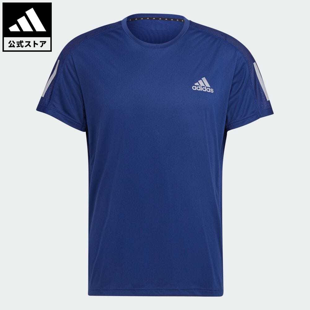 【公式】アディダス adidas 返品可 ランニング オウン ザ ラン 半袖Tシャツ / Own the Run Tee メンズ ウェア・服 トップス Tシャツ 青 ブルー H34494 eoss21fw walking_jogging ランニングウェア 半袖