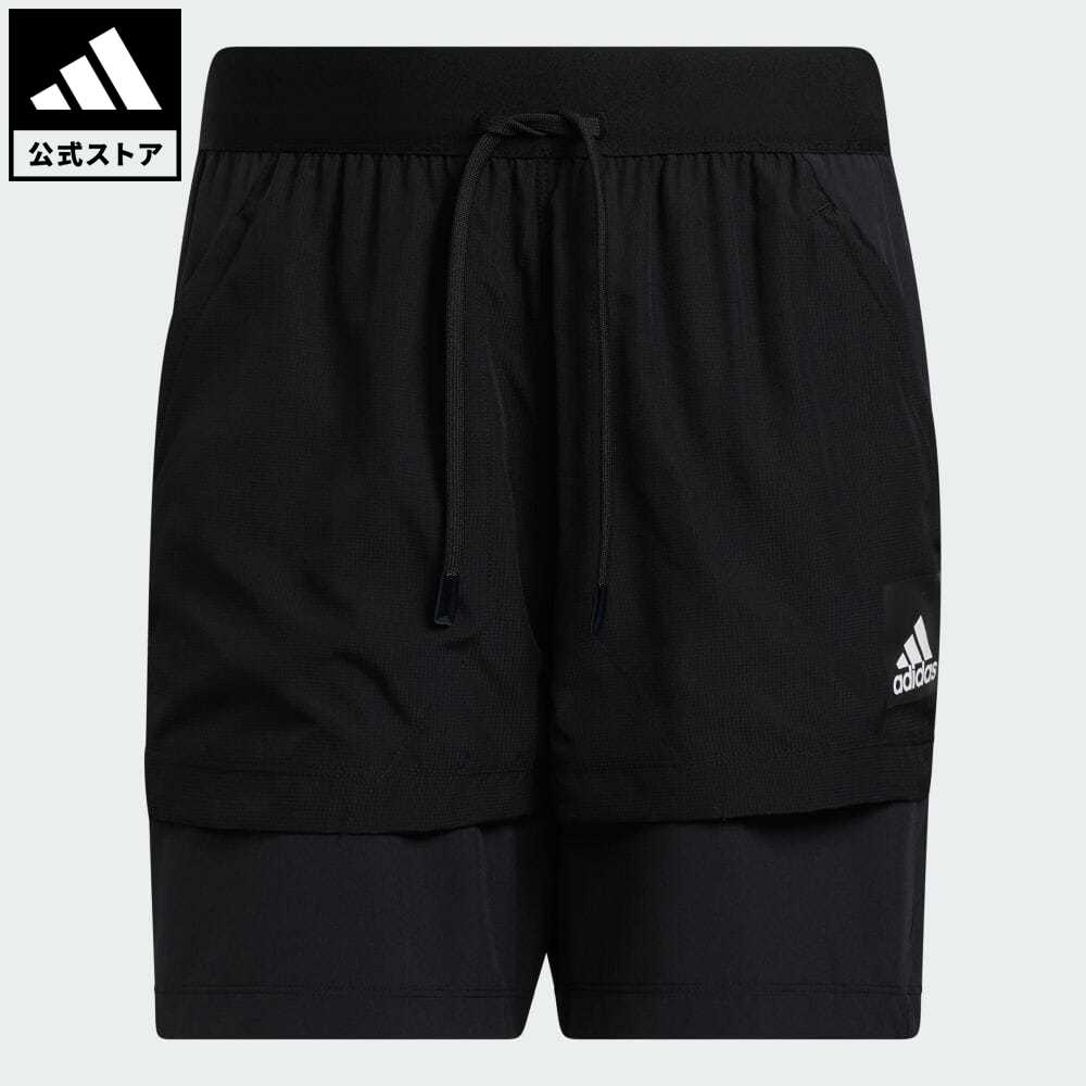 【公式】アディダス adidas 返品可 ジム・トレーニング スタジオ テック ショーツ メンズ ウェア・服 ボトムス ハーフパンツ 黒 ブラック GU6401 eoss21fw