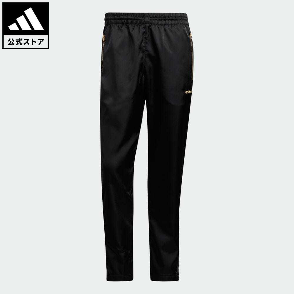 【公式】アディダス adidas 返品可 アディダス SPRT サテン トラックパンツ（ジャージ） オリジナルス メンズ ウェア・服 ボトムス ジャージ パンツ 黒 ブラック H31292 下 eoss21fw