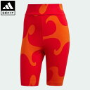 【公式】アディダス adidas 返品可 マリメッコ ニーレングス リブ ショートタイツ スポーツウェア レディース ウェア・服 ボトムス ハーフパンツ オレンジ HH8759 summershop22