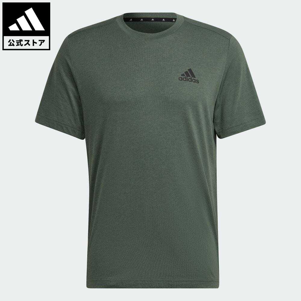 【20%OFFクーポン対象 11/19 10:00〜11/23 23:59】【公式】アディダス adidas 返品可 ジム・トレーニング AEROREADY デザインド トゥ ムーブ Feelready スポーツ 半袖Tシャツ / AEROREADY Designed 2 Move Feelready Sport Tee メンズ ウェア・服 トップス Tシャツ 緑 グリー