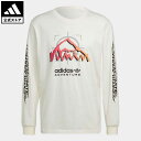 【公式】アディダス adidas 返品可 アディダス アドベンチャー ライド 長袖Tシャツ オリジナルス メンズ ウェア・服 トップス Tシャツ 白 ホワイト HP1103 ロンt