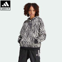 【公式】アディダス <strong>adidas</strong> 返品可 総柄ゼブラ アニマルプリント エッセンシャルズ <strong>パーカー</strong> オリジナルス レディース ウェア・服 トップス <strong>パーカー</strong>(フーディー) スウェット（トレーナー） 白 ホワイト IJ7774 トレーナー