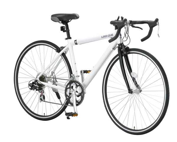 LANDGEARランドギア自転車　G-RD7014　黒/白◆通学に便利ダイエットにも！