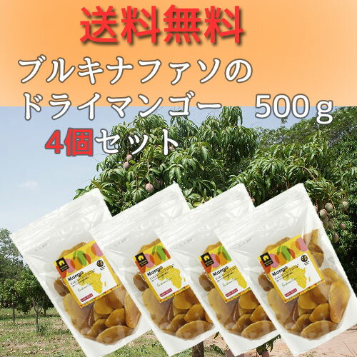ブルキナファソのドライマンゴー 500g【4個セット】 ブルキナファソのドライマンゴー 500g【4個セット】