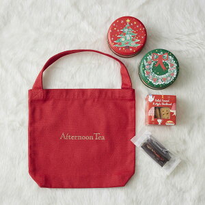 アフタヌーンティー クリスマストートバッグセット レッド