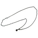 シルバー925 メンズネックレスチェーンのみでも存在感アリ。手持ちのTopを付け替えたり。 ( StoneChain Dark)