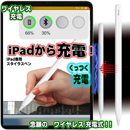 【GW後半 当店ポイント5倍】 ipad タッチペン [ 吸着充電 ] <strong>ペンシル</strong> pencil 最新 第10世代 ペン ペアリング不要 パームリジェクション 遅延なし 誤操作防止 傾き感知 マグネット対応 充電式 極細 ワイヤレス充電 11インチ Pro 10.2 第9世代