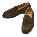 クロケット&ジョーンズ/CROCKETT&JONES シューズ メンズ コインローファー ボストン ダークブラウン BOSTON-0003-0004