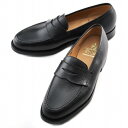 クロケット&ジョーンズ/CROCKETT&JONES シューズ メンズ コインローファー ボストン ブラック BOSTON-0006-0001