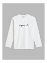 S137 TS ロゴTシャツ agnes b. FEMME アニエスベー トップス カットソー・Tシャツ ホワイト【送料無料】[Rakuten Fashion]