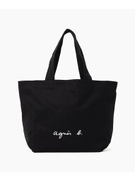 WEB限定 GO03-01 ロゴ<strong>トートバッグ</strong> agnes b. VOYAGE <strong>アニエスベー</strong> バッグ <strong>トートバッグ</strong> ブラック【送料無料】[Rakuten Fashion]