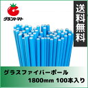 グラスファイバーポール 100本 5.5mm×1800mm【ダンポール トンネル支柱 FRP支柱】