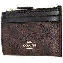 コーチ コインケース COACH アウトレット シグネチャー ミニ ID キーリング スキニー コインケース / カードケース F88208 IMAA8