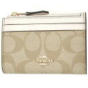 コーチ コインケース COACH アウトレット シグネチャー ミニ ID キーリング スキニー コインケース / カードケース F88208 IMDQC