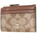 コーチ コインケース COACH アウトレット シグネチャー ミニ ID キーリング スキニー コインケース / カードケース F88208 IME74