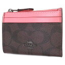 コーチ コインケース COACH アウトレット シグネチャー ミニ ID キーリング スキニー コインケース / カードケース F88208 QBR6K n200828