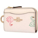 コーチ コインケース COACH アウトレット レザースワン プリント Lジップ カードケース コインケース C8377 IMCAH n220307