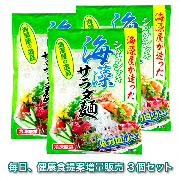 シャキシャキ海藻サラダ麺　500g 3個セット