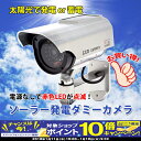 【期間限定!エントリーでポイント10倍!】赤色LED搭載 ソーラー発電 屋外用ダミーカメラRI-DCS01 本物志向の防犯カメラそっくりのダミーカメラ! 監視 防犯カメラ