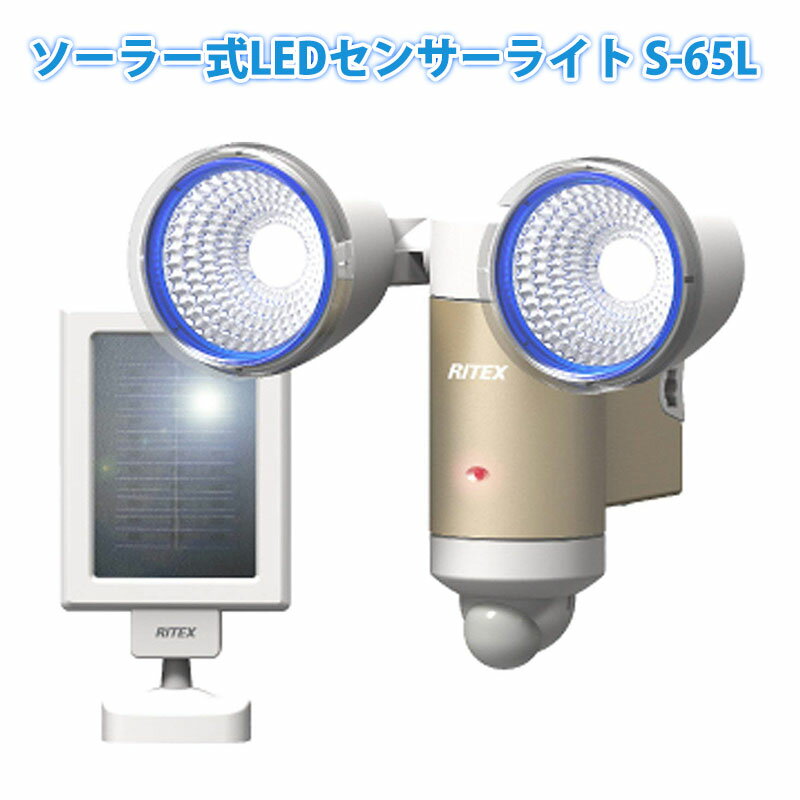 【あす楽対応商品】ソーラーセンサーライトLED3W×2灯 RITEX(ライテックス)S-6…...:aichi12:10012586