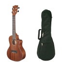 【ポイント10倍】【送料込】【ケース付】KALA/カラ KA-SMHCE-C マホガニー単板 コンサート ウクレレ ピックアップ搭載【smtb-TK】