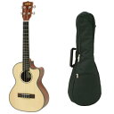 【ポイント5倍】【送料込】【ケース付】KALA/カラ KA-STGE-C スプルース単板 テナー ウクレレ ピックアップ搭載【smtb-TK】