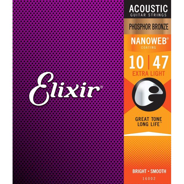 【メール便・送料無料・代引不可】ELIXIR/エリクサー 16002 アコギ弦フォースファーブロンズ x1セット