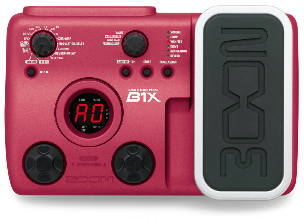 【送料込】【ACアダプター+VOXシールド付】ZOOM B1X ベース用マルチエフェクター