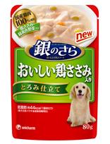 ユニチャーム銀のさら　おいしい鶏ささみ入りパウチとろみ仕立て　80g