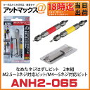ANH2-065 ANEX アネックス 兼古製作所 なめたネジはずしビット 2本組 M2.5〜3ネジ対応ビット/M4〜5ネジ対応ビット - アットマックス@